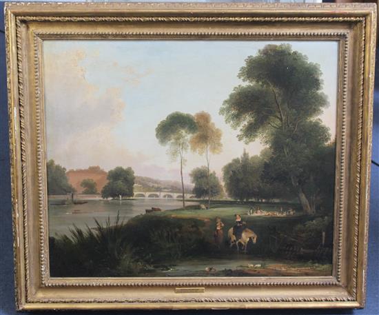 George Samuel (fl.1785-1823) Richmond bridge, 25 x 30in.